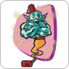 An illustration of a genie coming out of a gas can.