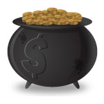 Illustration of a Pot of Gold